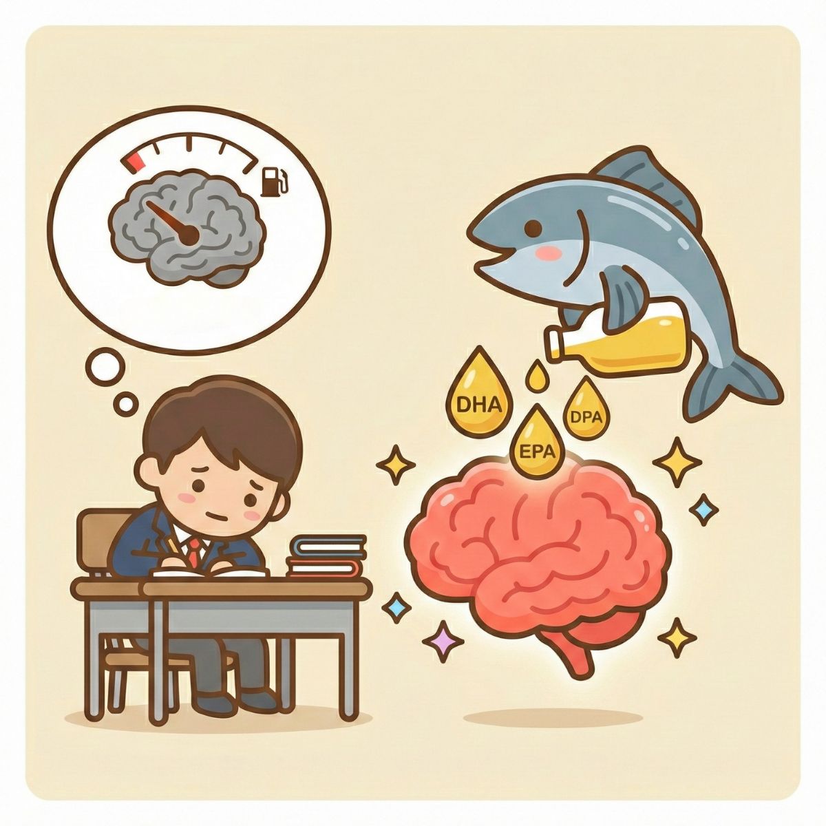 受験生の記憶力・集中力を支えるDHAと、意外な救世主「DPA」