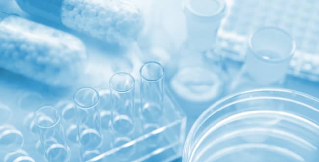 試験管や、ビーカーなどの写真